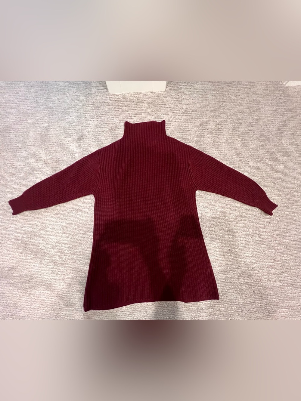 Wilfred Montpellier Sweater Dress, burgundy, size small, very good condition
